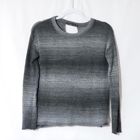Prana Nightingale Ombré Light Wool Knit Open Back Long Sleeve Sweater SIZE S - Picture 4 of 9
